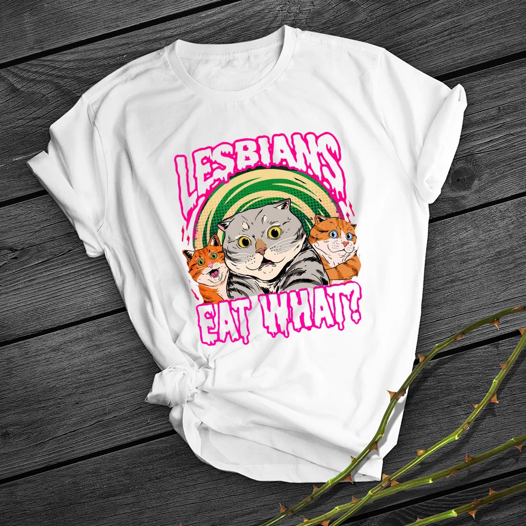 T-shirt- lesbienne lesbian eat what – Image 3