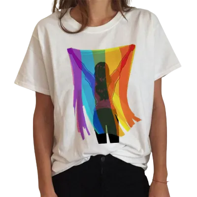 T-shirt drapeau LGBT colorés