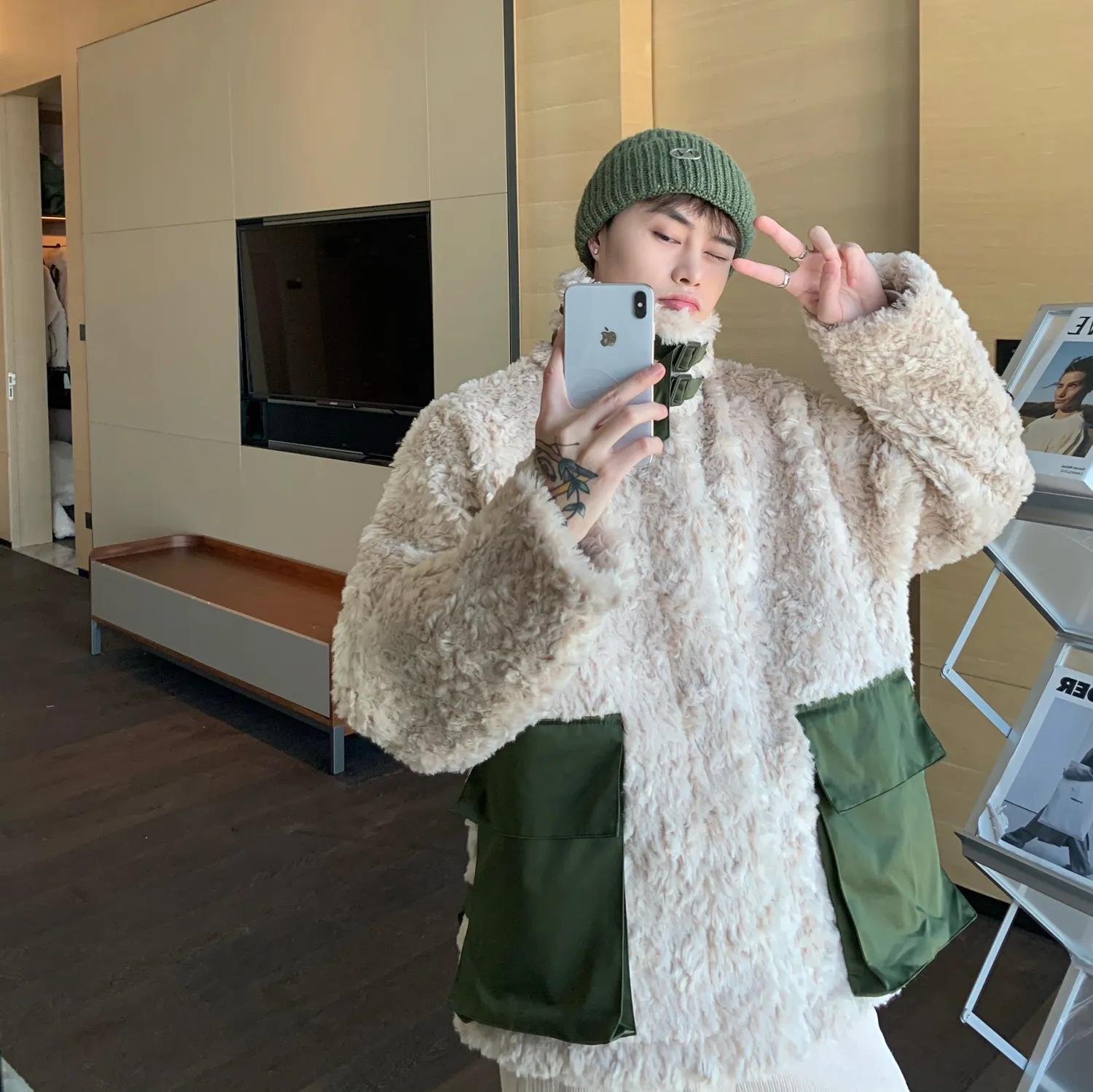 Bonnet Tricoté Unisexe Inclusif de Style Coréen – Image 3