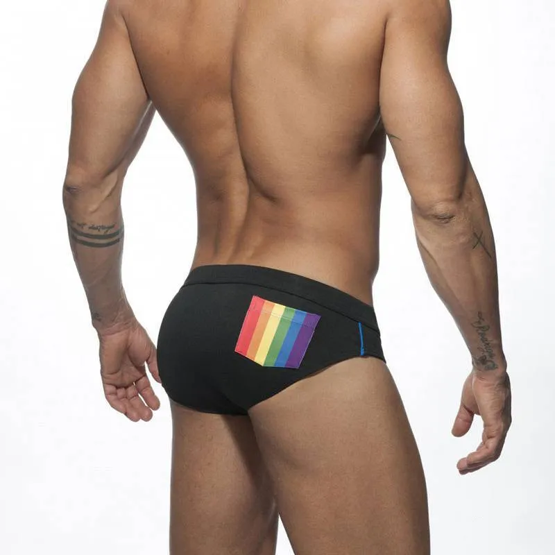 Slip Maillot de bain arc-en-ciel LGBT – Image 2