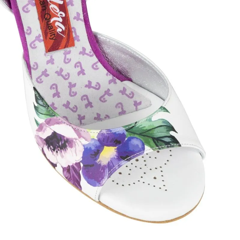 TANGOLERA A1CL FLEURS-T7Chaussure de tango – Image 3