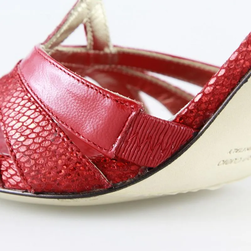 TANGOLERA A32C ROUGE-T7Chaussure de tango – Image 2