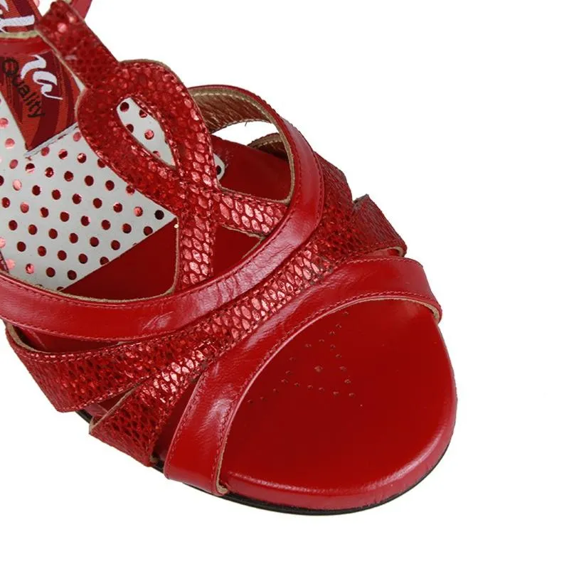 TANGOLERA A32C ROUGE-T7Chaussure de tango – Image 3
