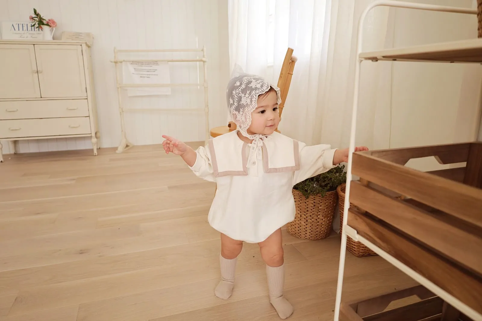 Barboteuse bébé | Col classique – Bébé nine – Image 3