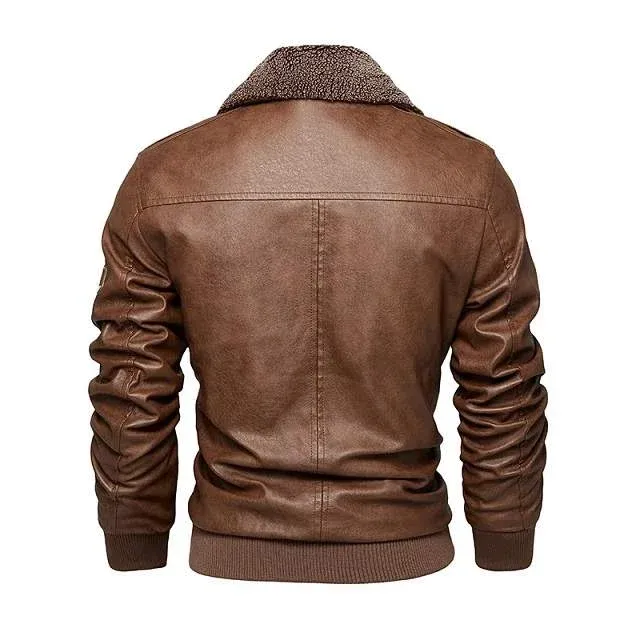 Blouson col fourrure homme – Image 3