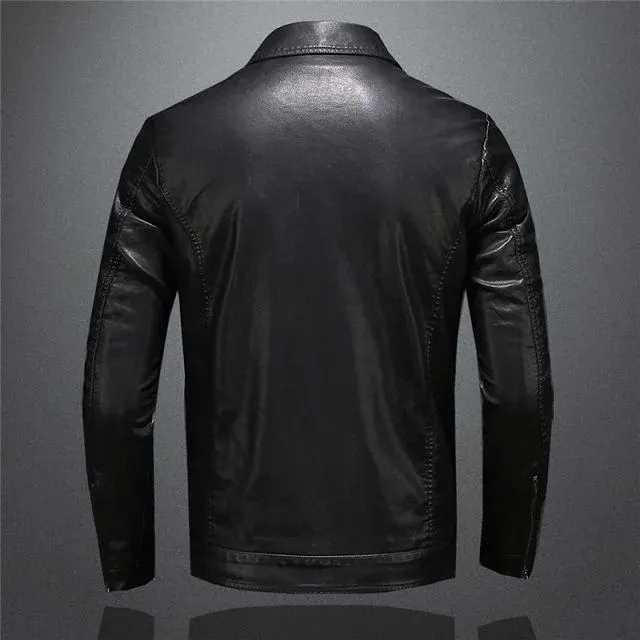 Blouson cuir homme chic – Image 2