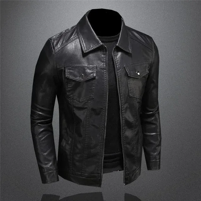 Blouson cuir homme chic – Image 3