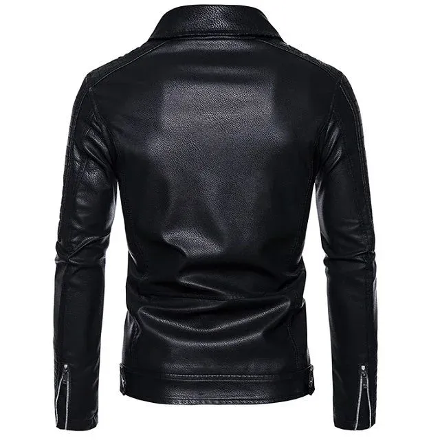 Blouson cuir zippé – Image 4