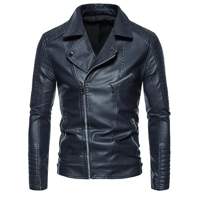 Blouson cuir zippé – Image 2