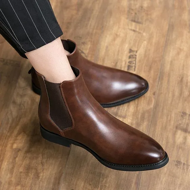 Bottine en cuir véritable pour homme – Image 2