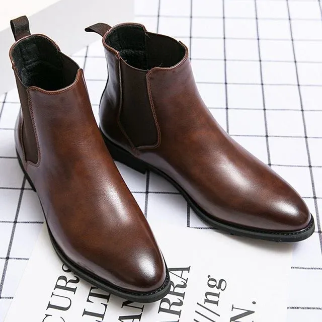 Bottine en cuir véritable pour homme – Image 4