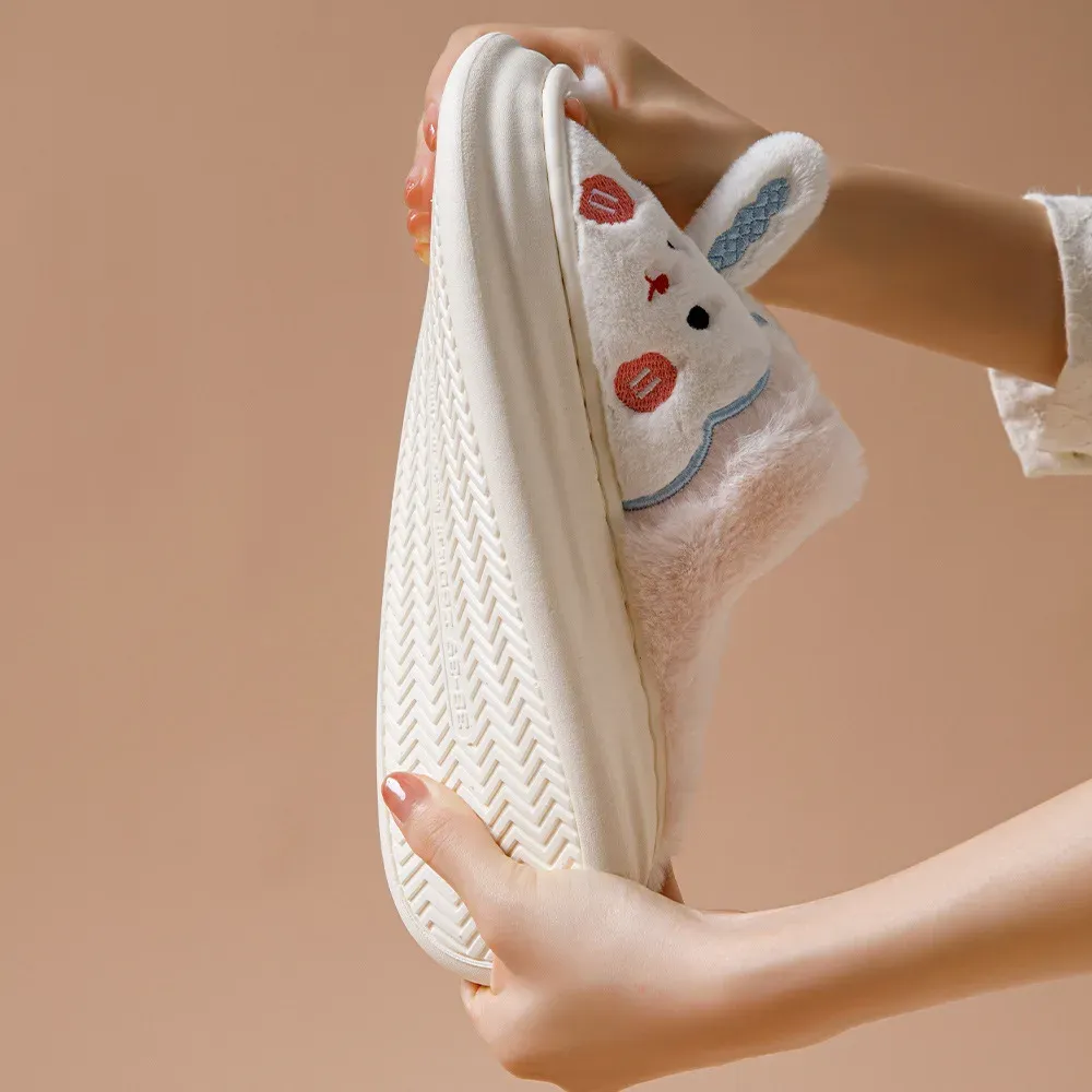 Chausson Confortable Mule Lapin – Image 4