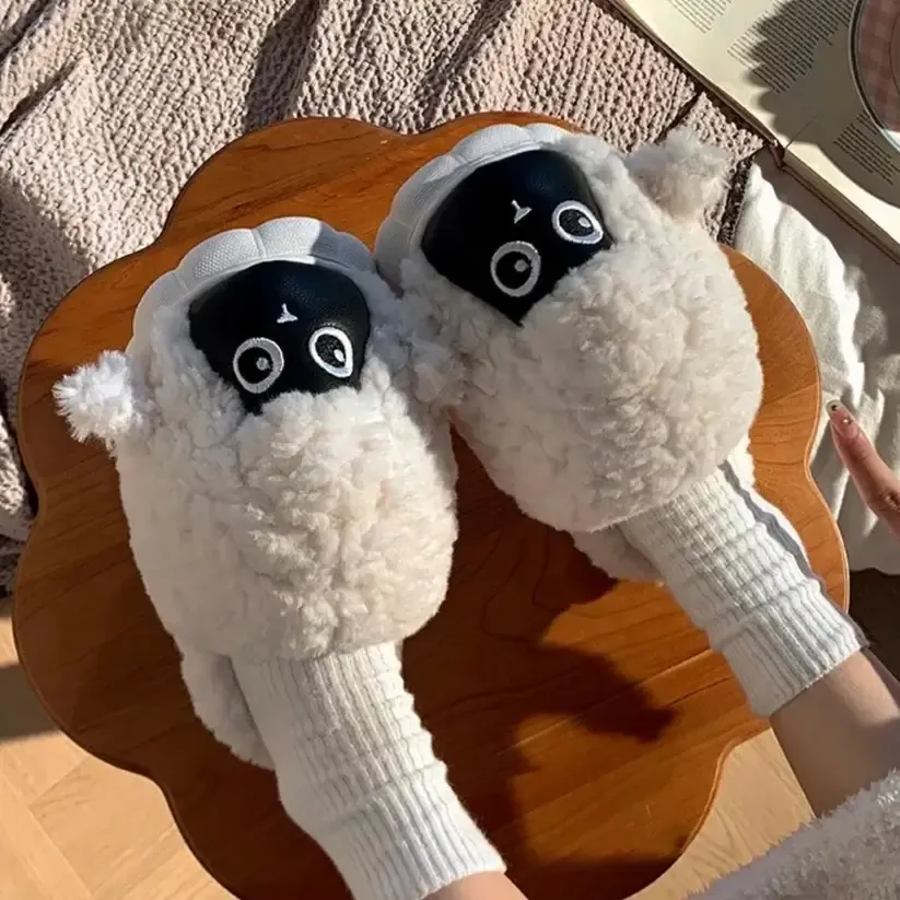 Chausson Peluche Animaux Mouton – Image 4