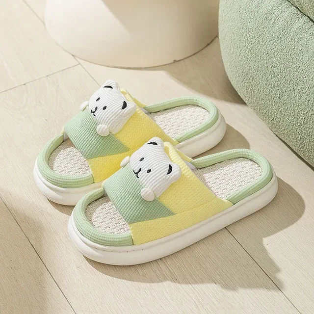 Chaussons Animaux Nounours Lin – Image 7