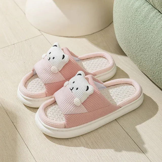Chaussons Animaux Nounours Lin – Image 8