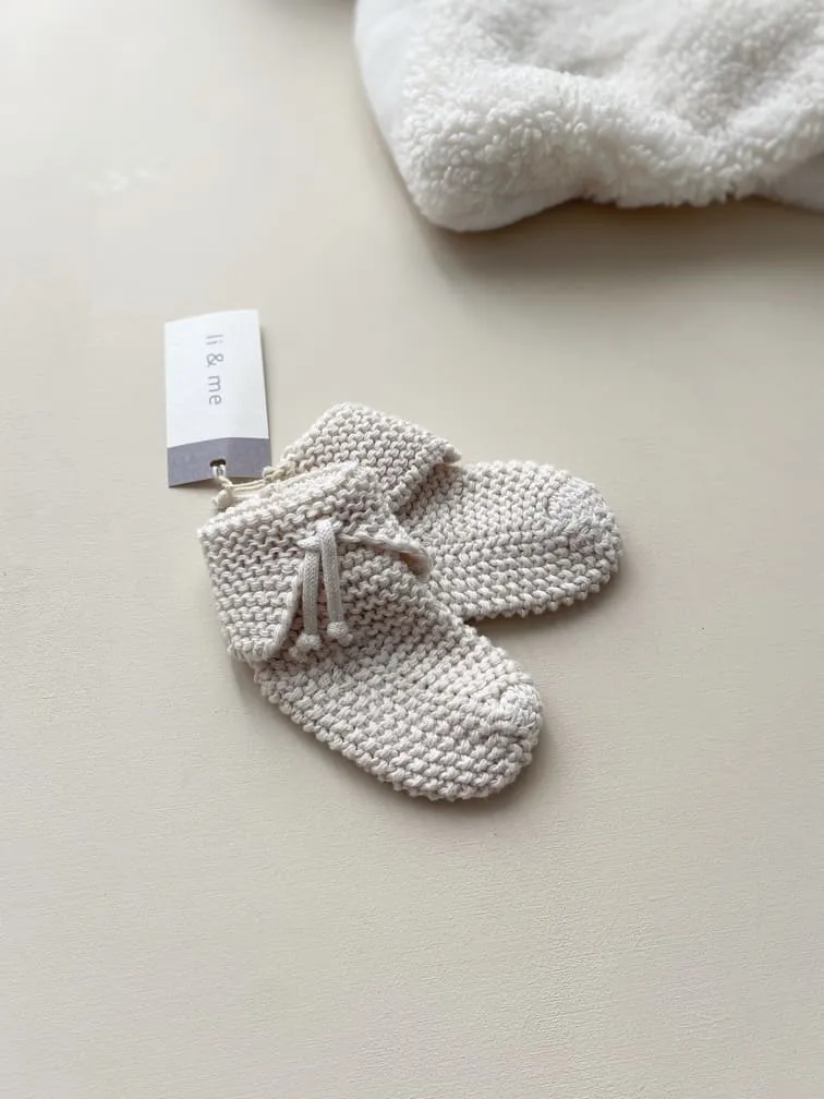 Chaussons bébé naissance tricot – Li & me
