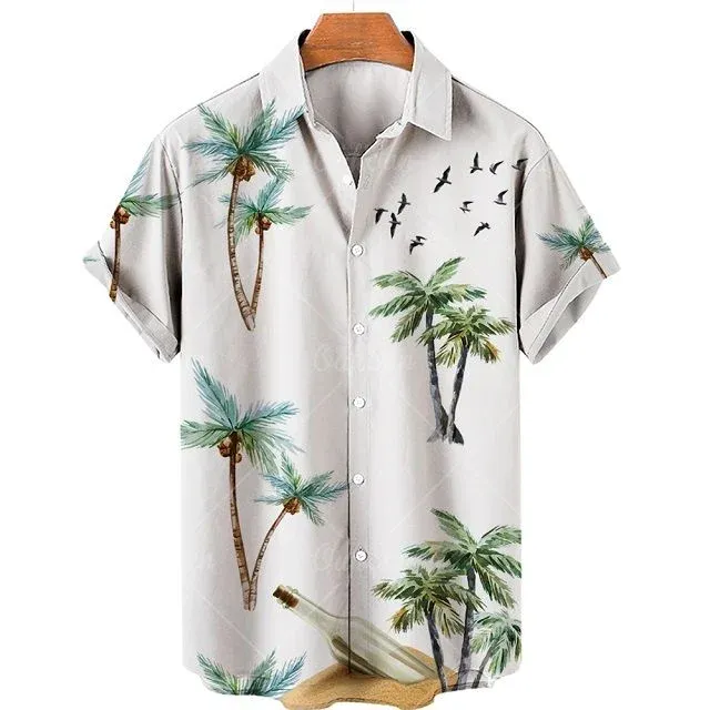 Chemise hawaïenne à manches courtes
