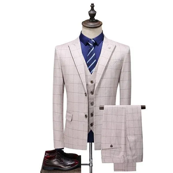 Costume 3 pieces à carreaux – Image 2