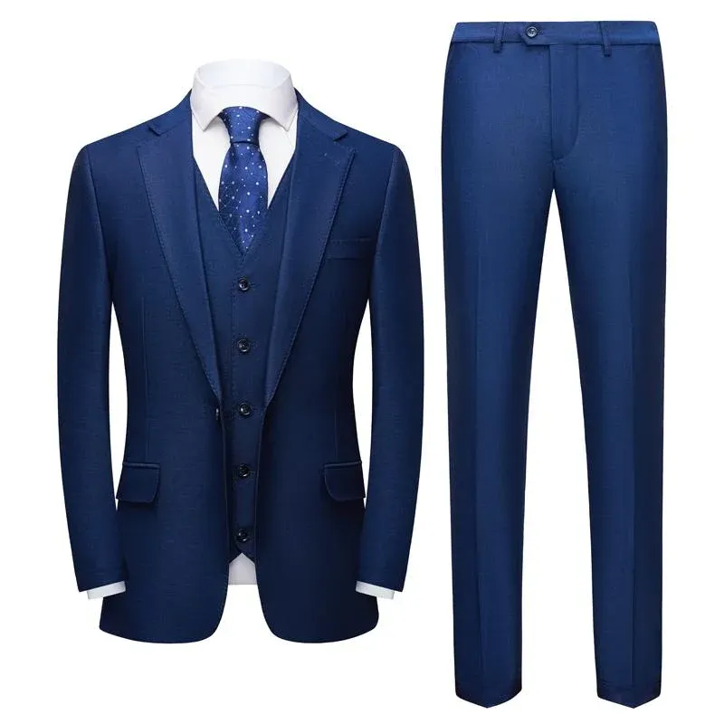 Costume 3 pièces bleu