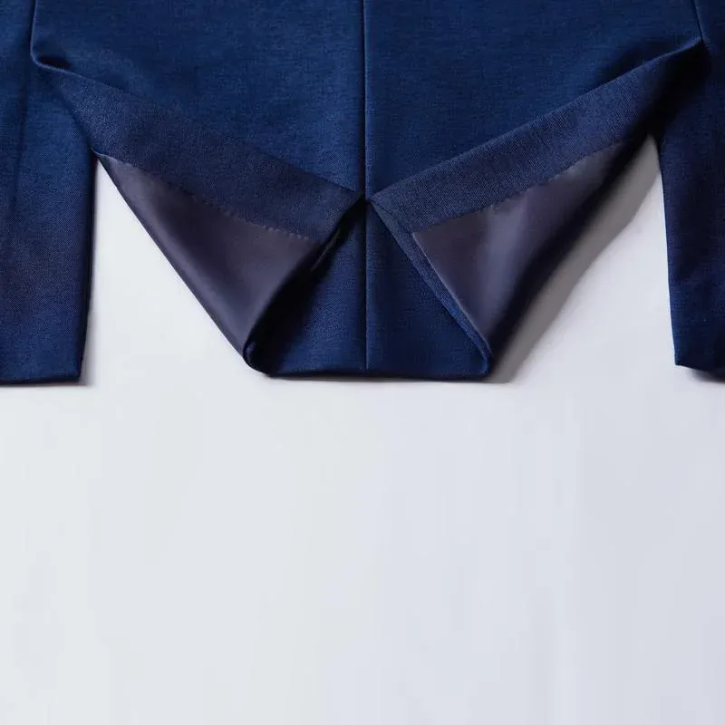 Costume 3 pièces bleu – Image 5