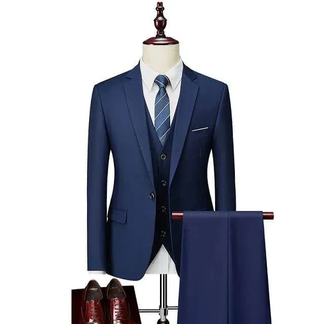 Costume mariage bleu