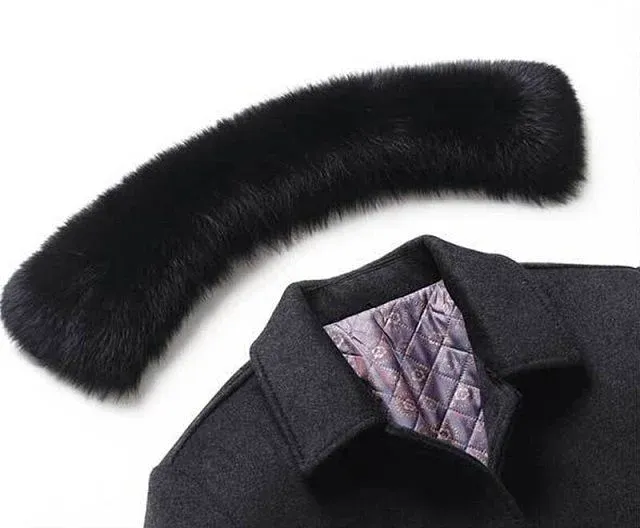 Manteau col en fausse fourrure – Image 4