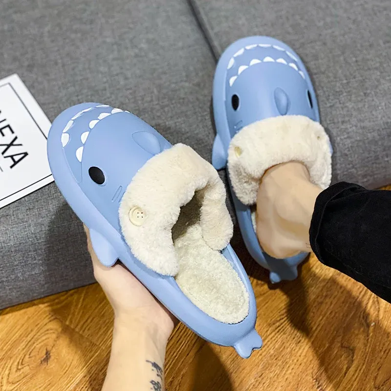 Pantoufles Requin Bleu Polaire – Image 3