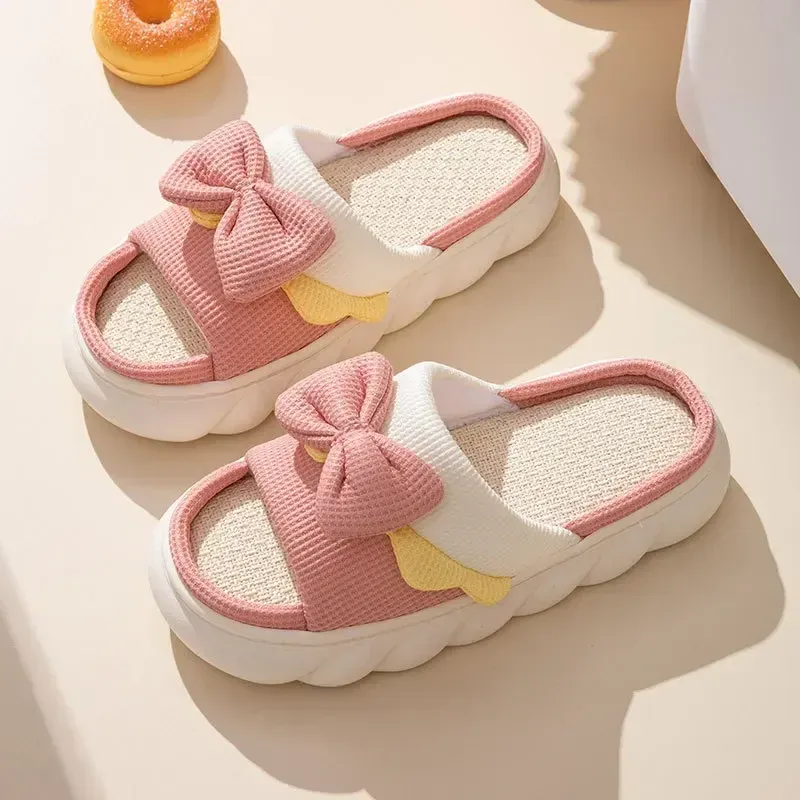 Chaussons Nœud Papillon Semelle Épaisse – Image 4