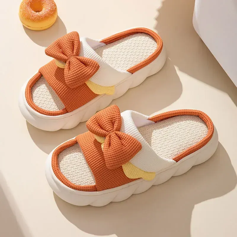 Chaussons Nœud Papillon Semelle Épaisse – Image 5