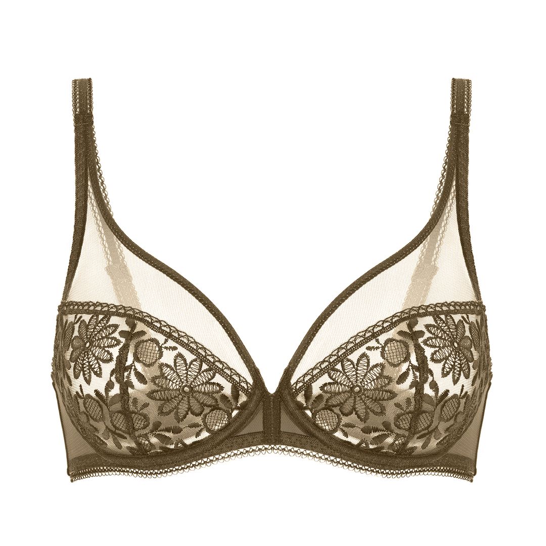 Soutien-gorge à armatures Amazone coloris vert nomade Simone Perele