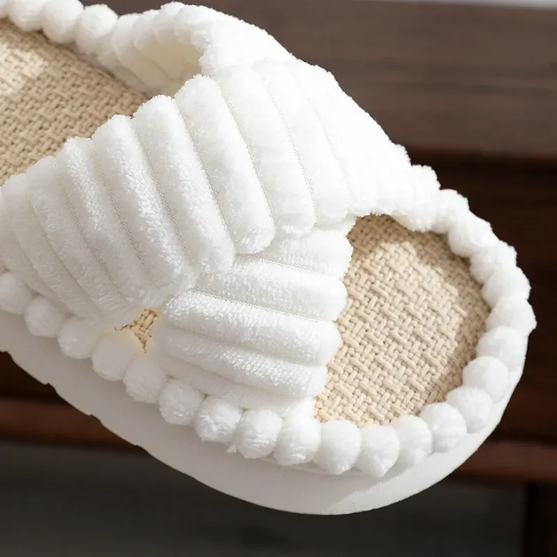 Chaussons Brides Croisées Semelle Épaisse – Image 3