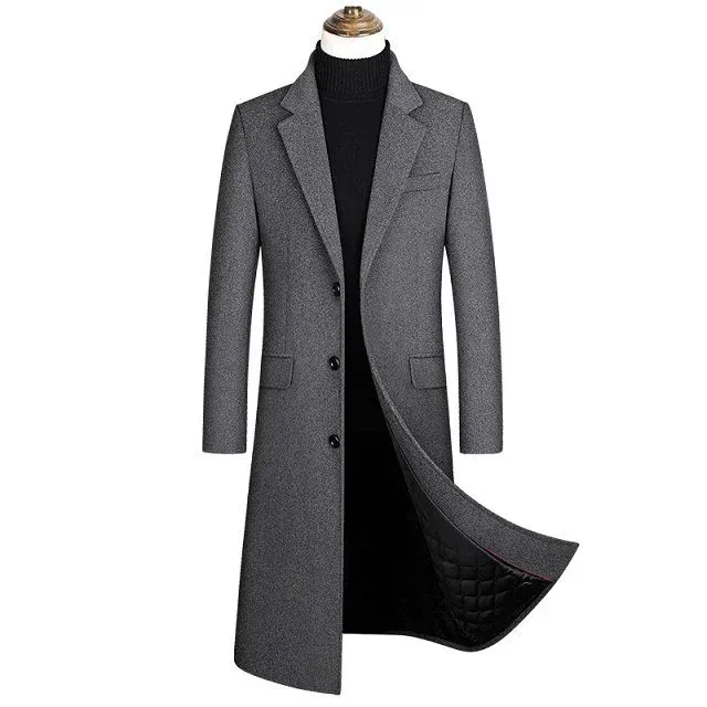 Trench-coat en laine extra long – Image 2