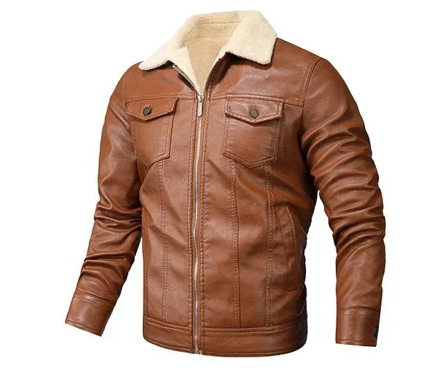Veste cuir printemps homme