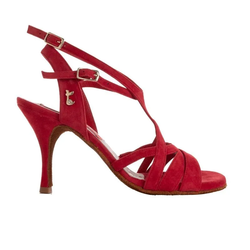 TANGOLERA A11 BIS ROUGE SEMELLE BUFFLE – T8 CHAUSSURE DE TANGO