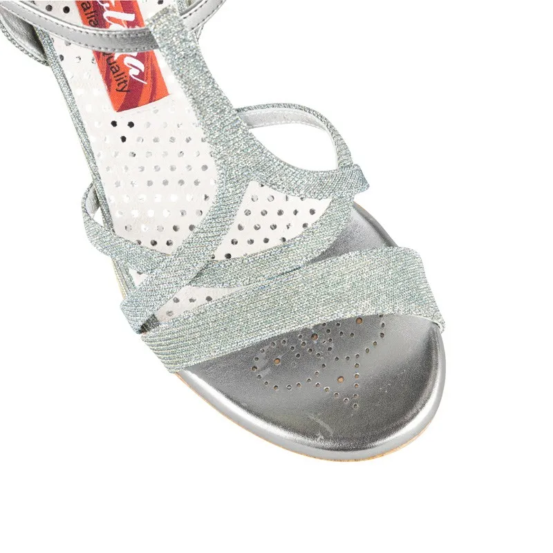 A11 ARGENT T7 Chaussure de tango – Image 2