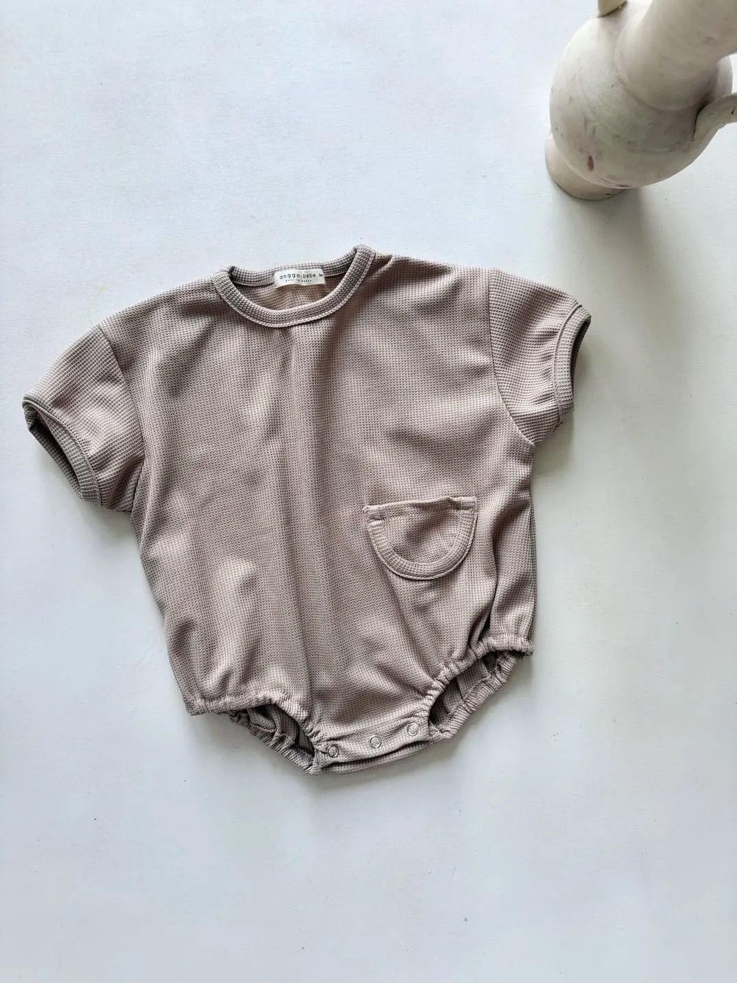 Barboteuse bébé légère | Gaufré – Anggo