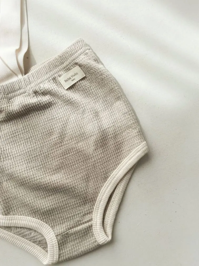 Bloomer à bretelles bébé | Waffle – Bébé holic – Image 2