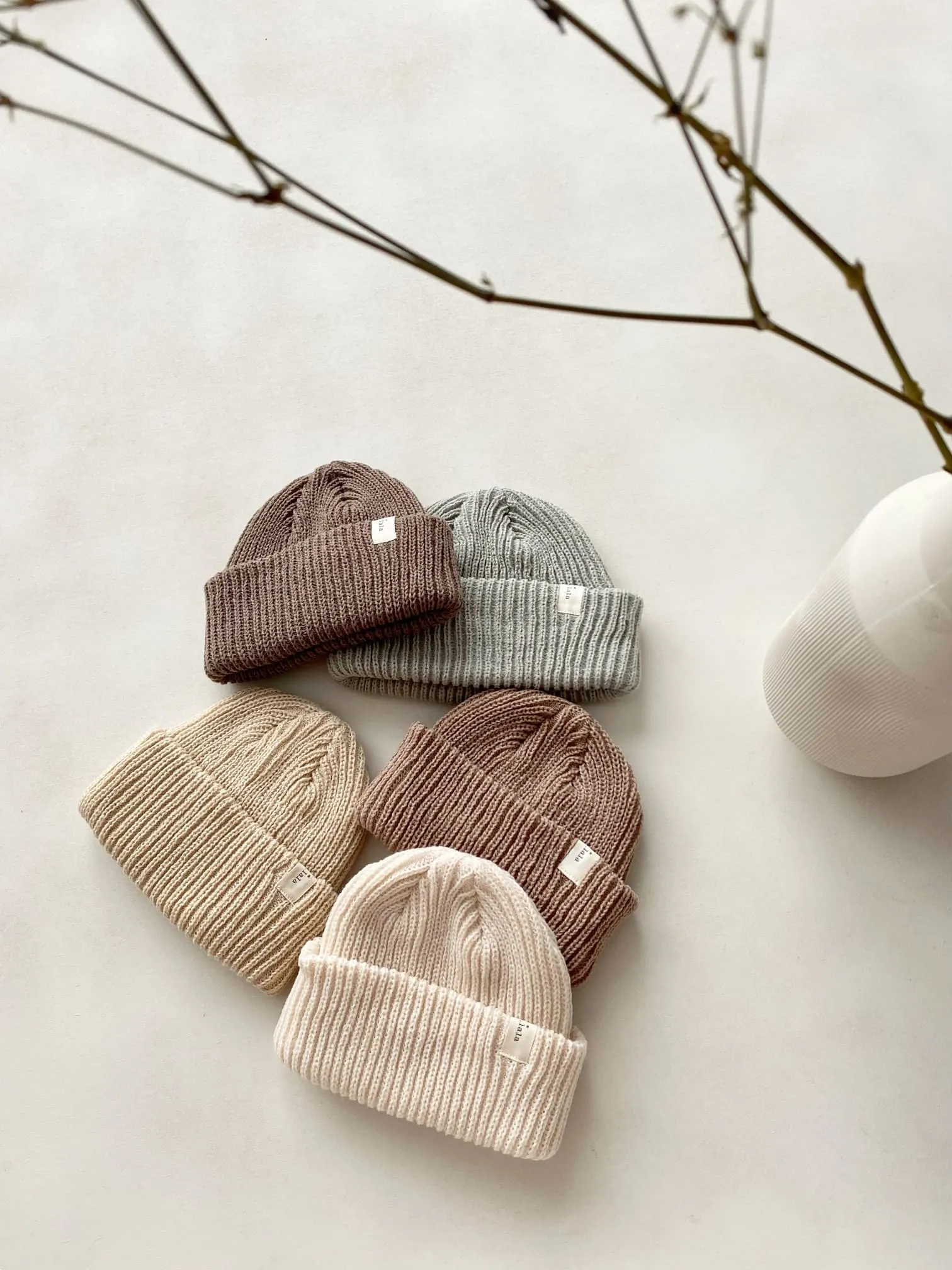 Bonnet enfant maille côtelé – Lala