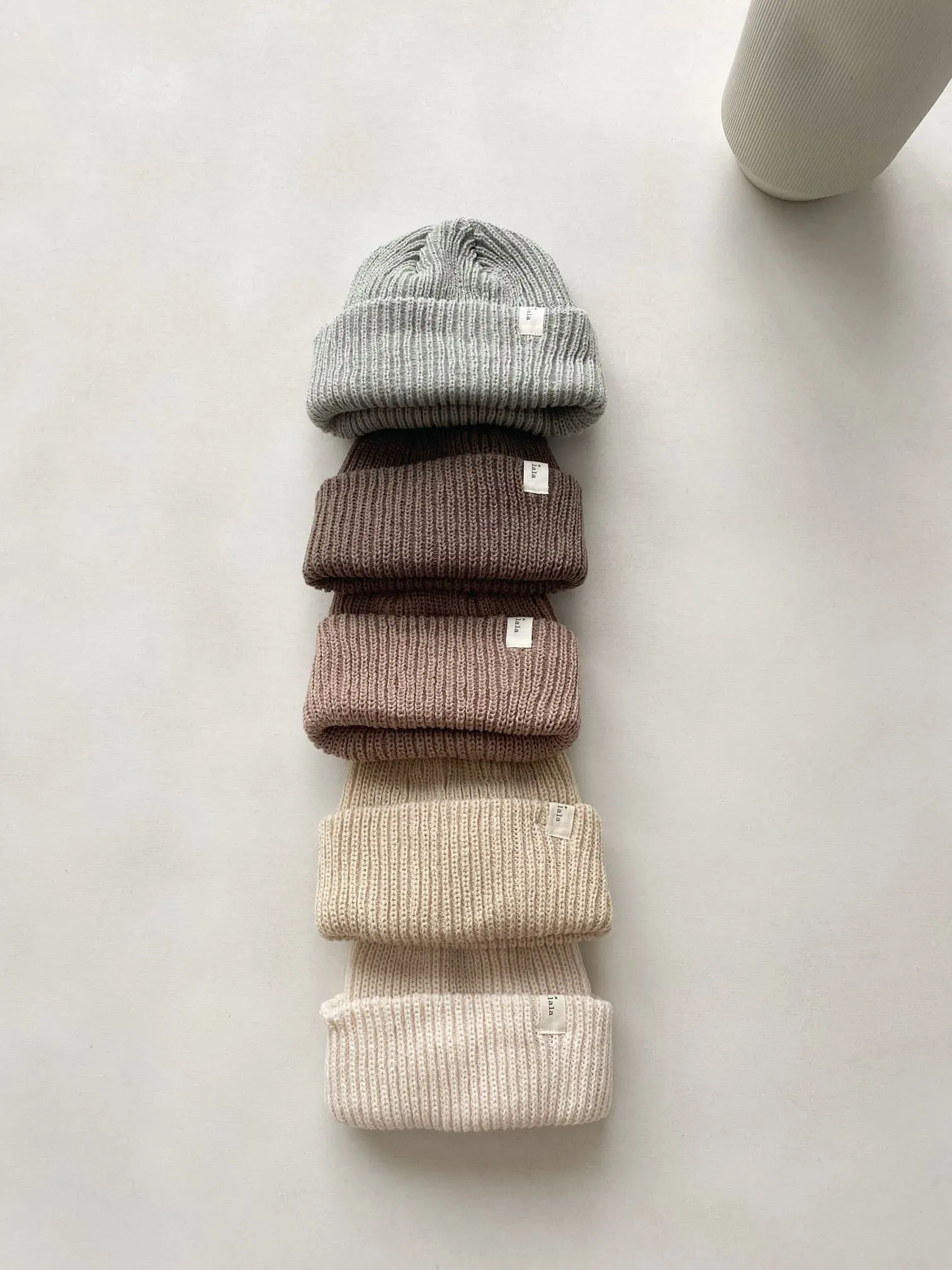 Bonnet enfant maille côtelé – Lala – Image 2