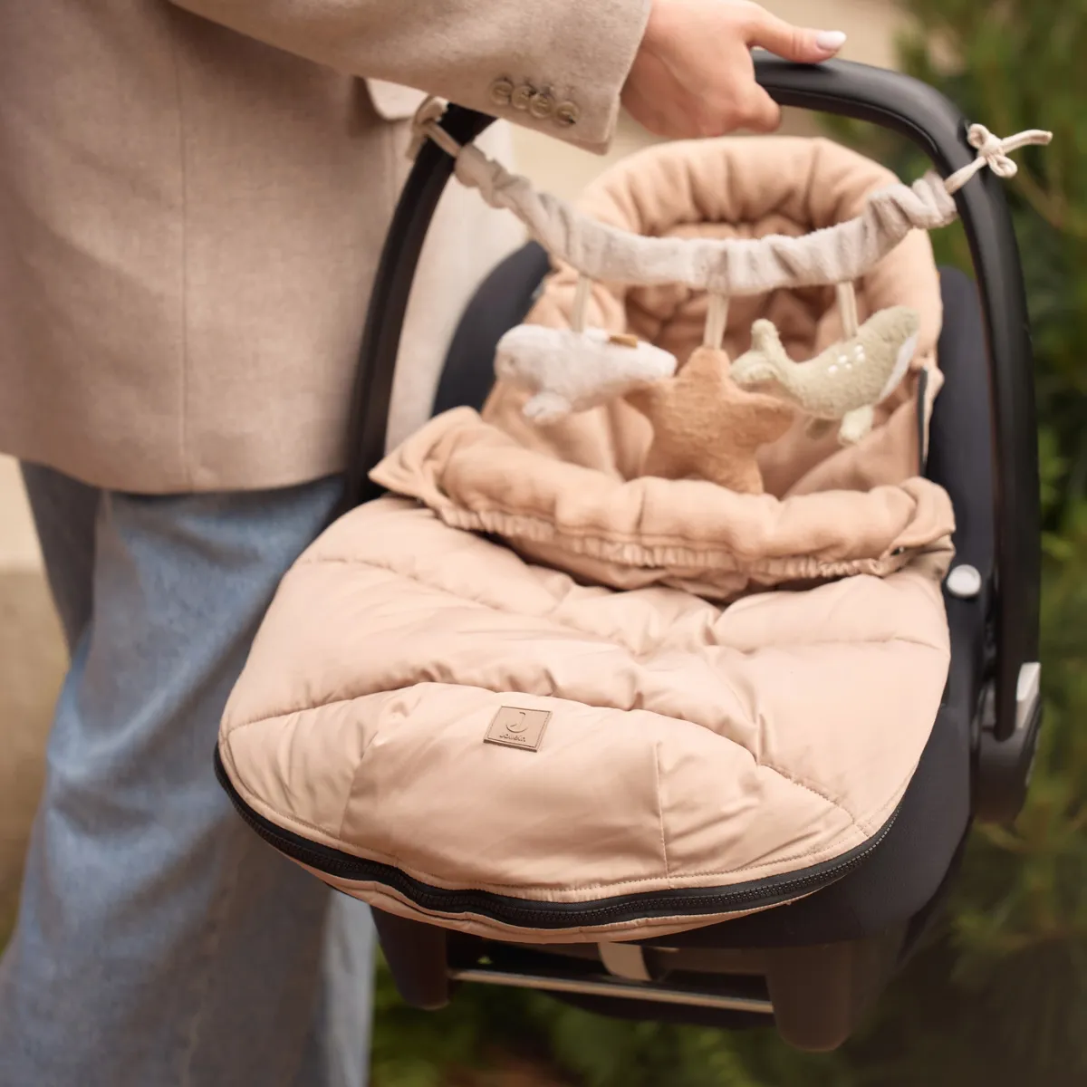 Nid d’ange matelassé pour siège auto | Biscuit – Jollein – Image 4