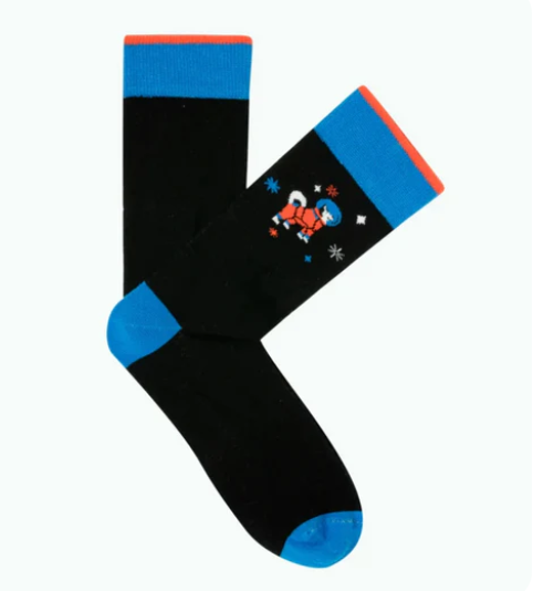 Chaussettes chien astronaute pour homme