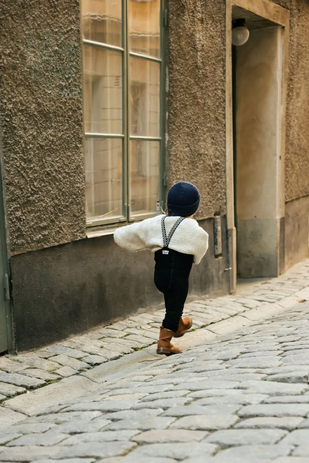 Collants à bretelles Teddy | Black checked – Silly Silas – Image 5