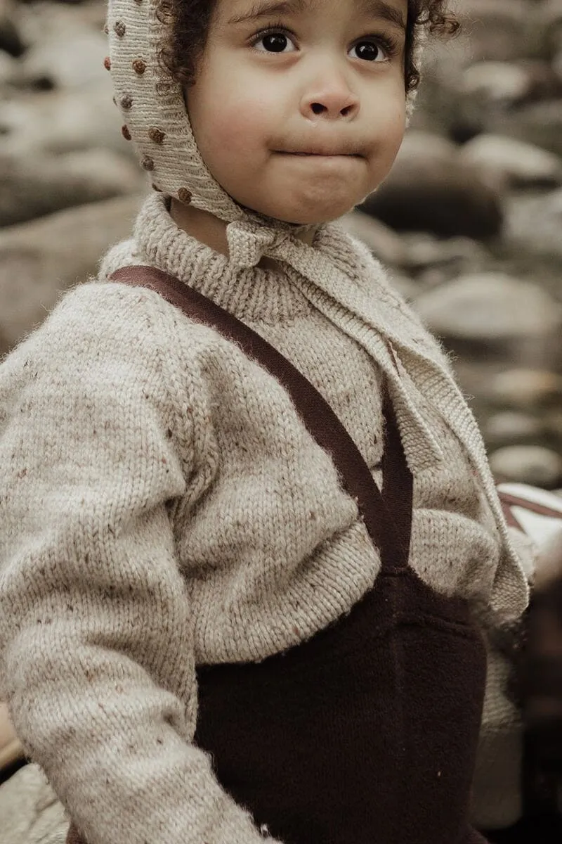 Collants à bretelles Teddy sans pieds | Chocolate brown – Silly Silas – Image 6