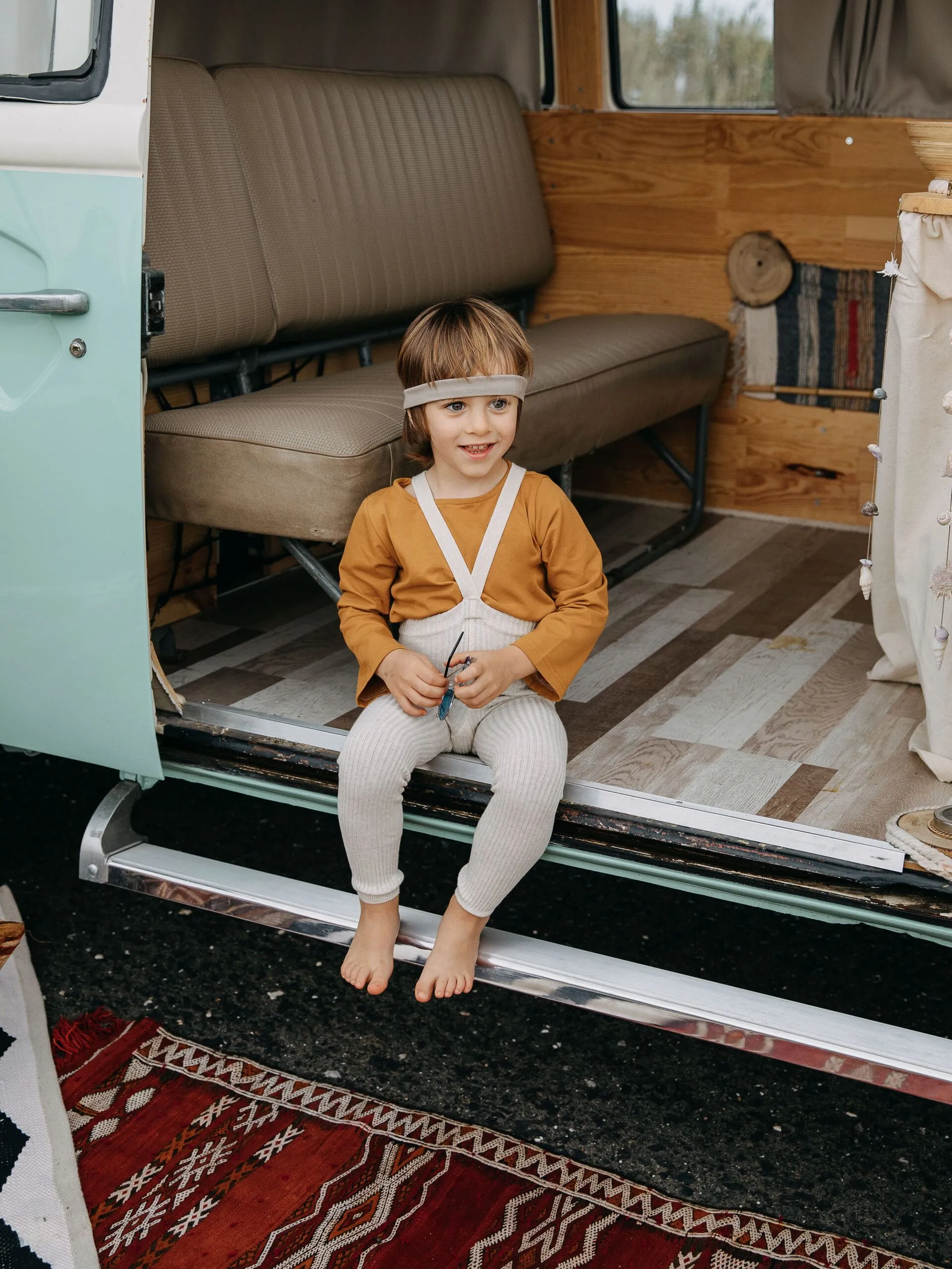 Collants à bretelles Hippy sans pieds | Cream – Silly Silas – Image 2