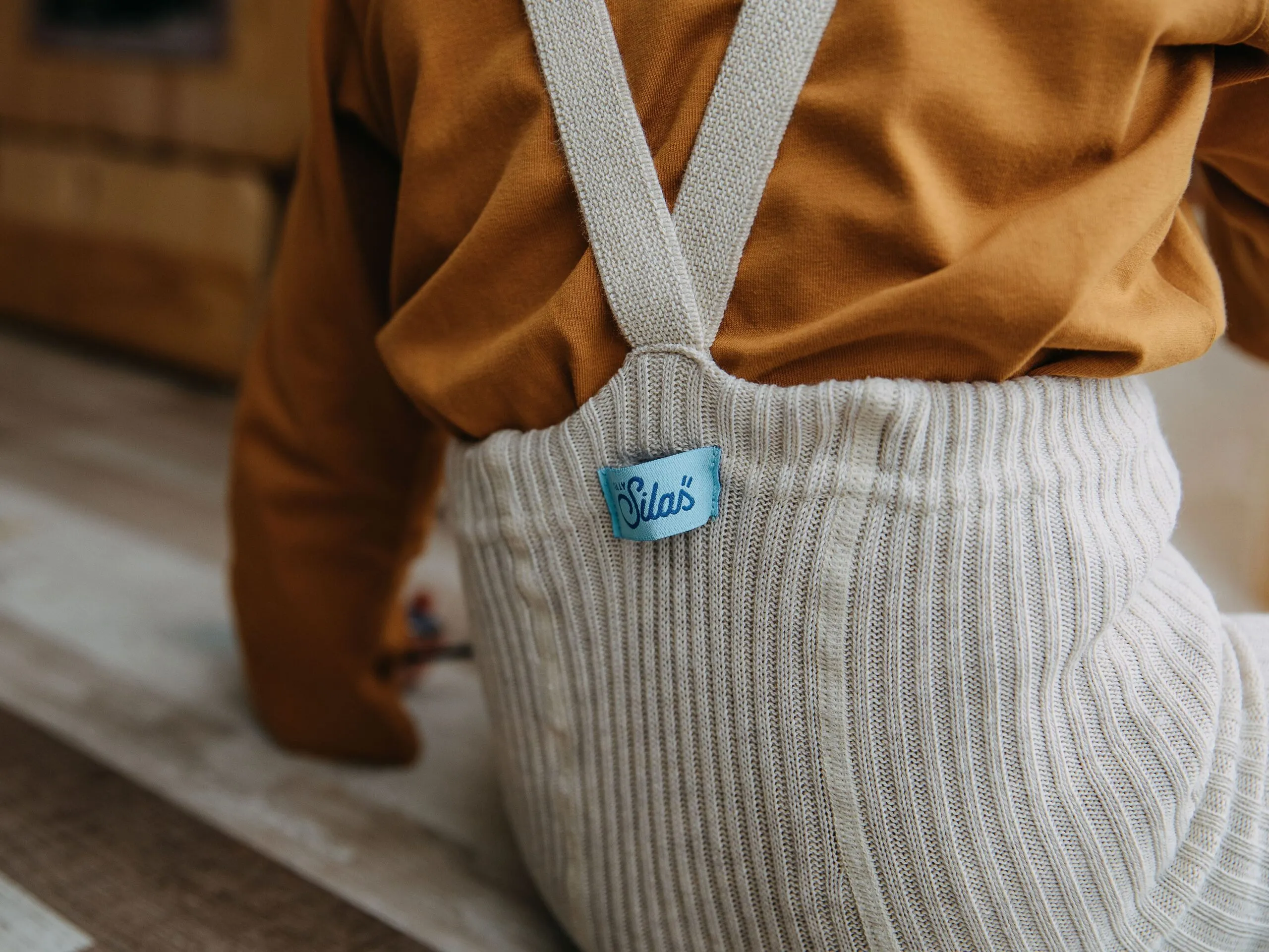 Collants à bretelles Hippy sans pieds | Cream – Silly Silas – Image 4