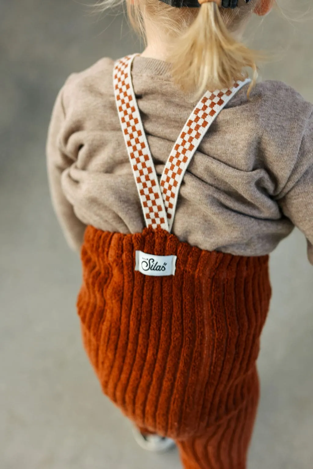 Collants à bretelles Teddy granny | Cinnamon checked – Silly Silas – Image 3