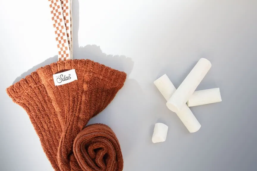 Collants à bretelles Teddy granny | Cinnamon checked – Silly Silas – Image 2