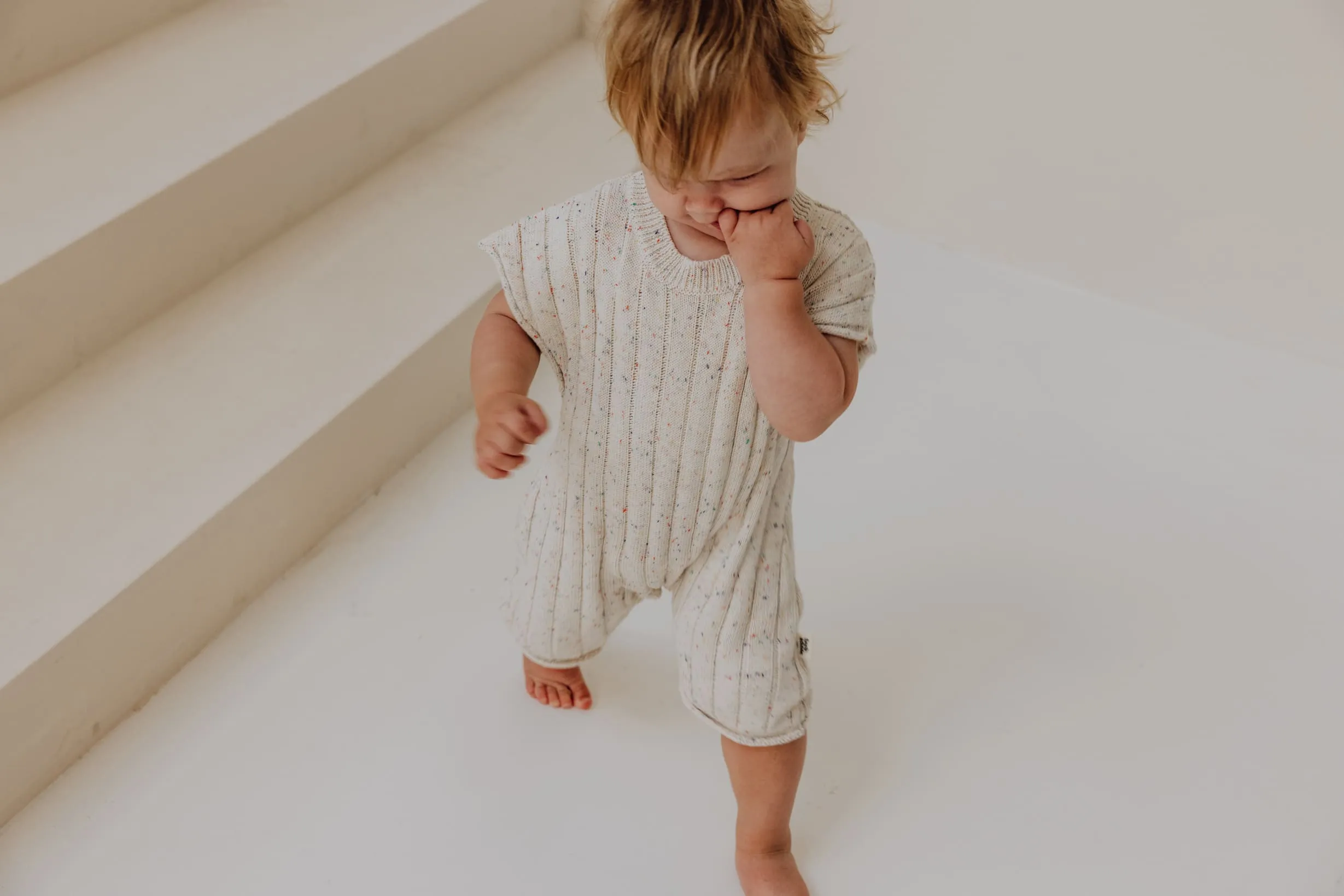 Combishort en maille bébé | Confetti – Finch and Fable