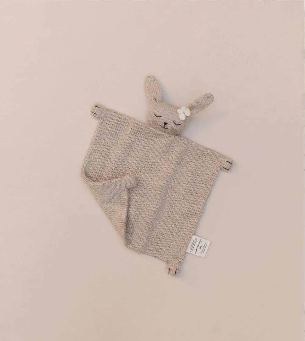 Doudou plat tricoté | Lapin – Main sauvage