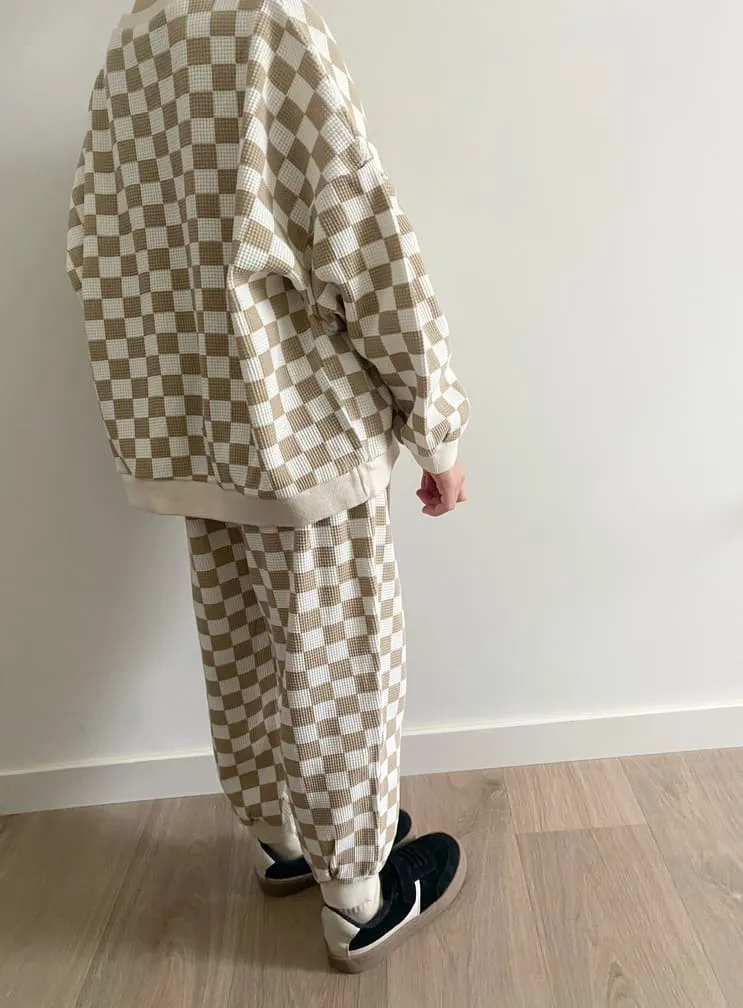 Ensemble oversize gaufré | Damier – La Camel – Image 6